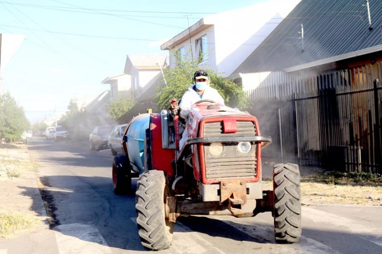 Municipio curicano intensifica  sanitizaciones en toda la comuna