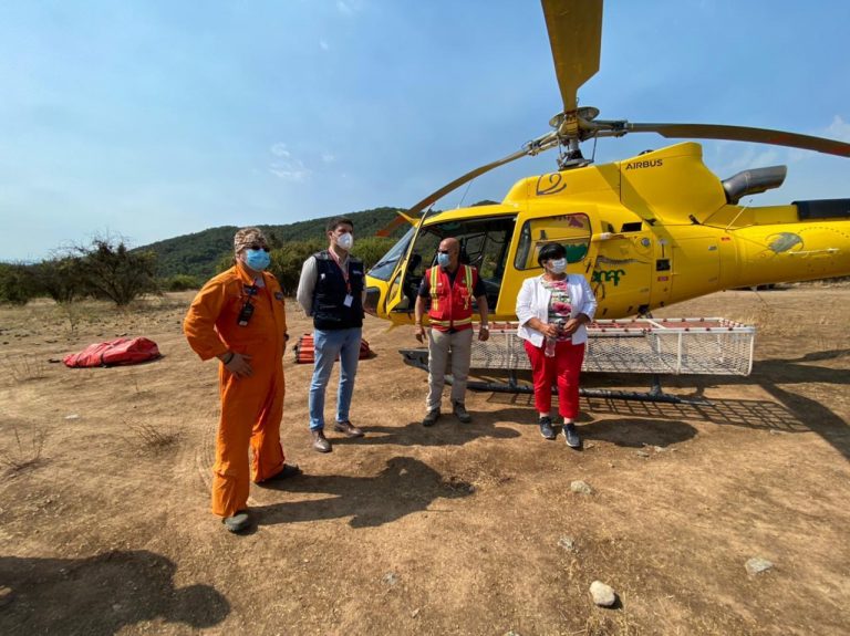 Incendio en Lomas de Huemul lleva activo casi tres semanas