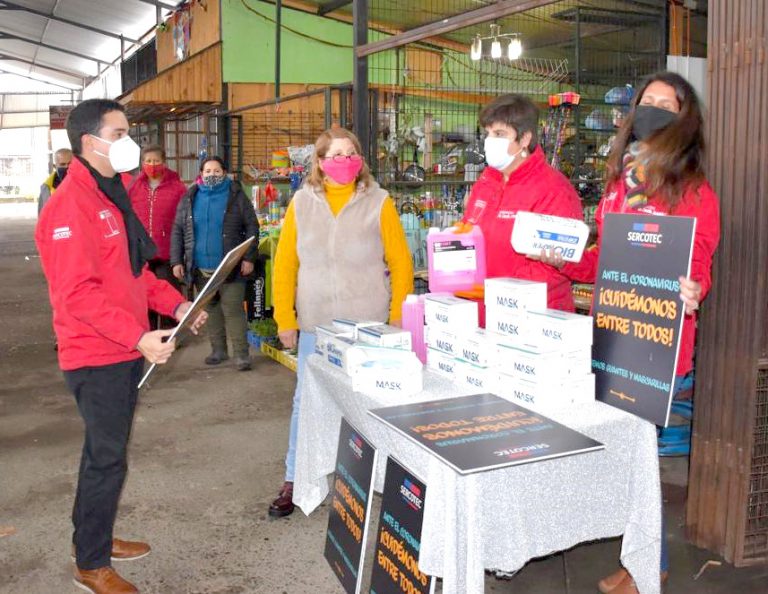 Más de 20 barrios comerciales del Maule recibirán kits sanitarios para seguridad personal y de clientes