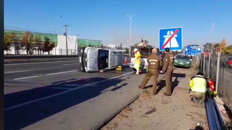 AHORA: Dos accidentes en la Ruta 5 Sur marcan el inicio de la jornada en Curicó