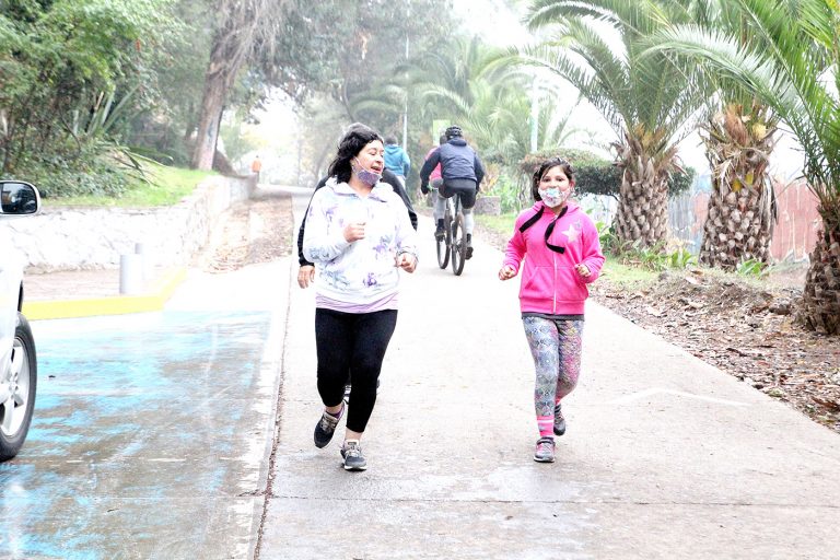 Deportistas se congregaron en el cerro Carlos Condell