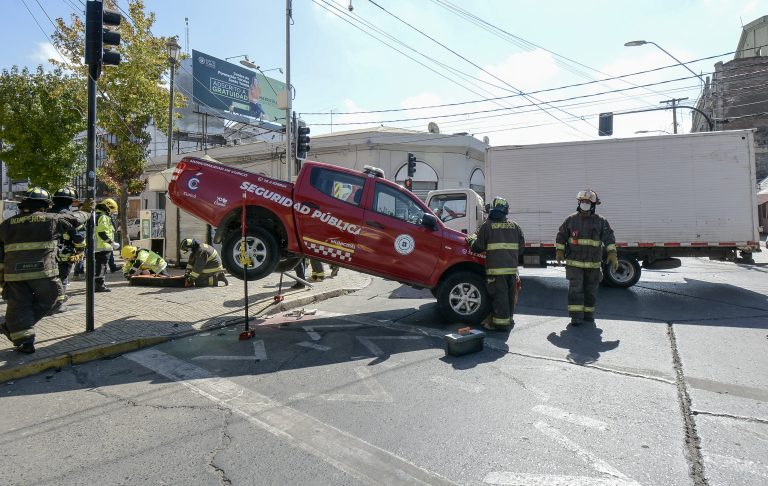Estable funcionario de Seguridad involucrado en accidente de tránsito