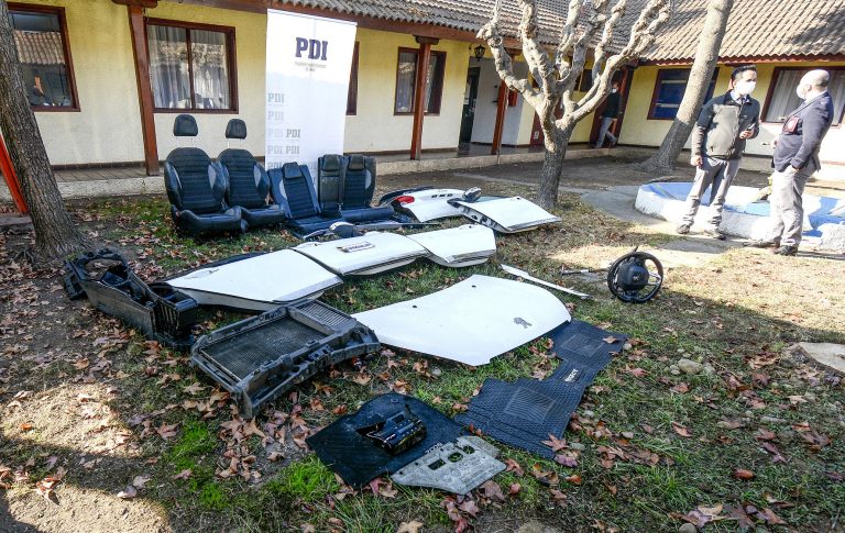 Datos recibidos por el propietario permitieron dar con el paradero de piezas del vehículo robado