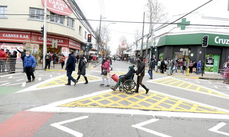 Habilitan cruces tipo “Tokio” en  intersecciones del centro curicano