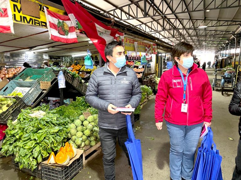 Feriantes de Linares son informados sobre  los últimos cambios en el Plan Paso a Paso