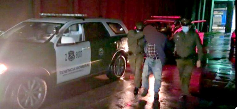 Con arresto domiciliario total agresor de carabinero en Teno