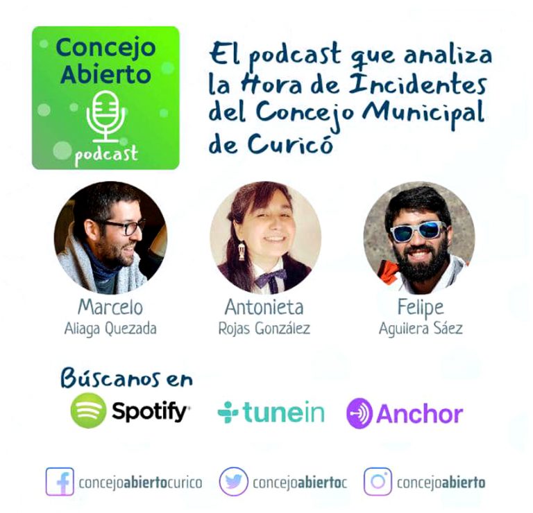 Curicanos analizan sesiones del concejo municipal en Podcast