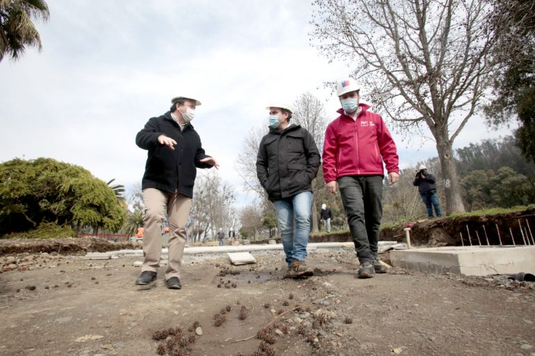 Obras de segunda etapa del Parque Borde Río  Claro de Talca presentan un 28% de avance