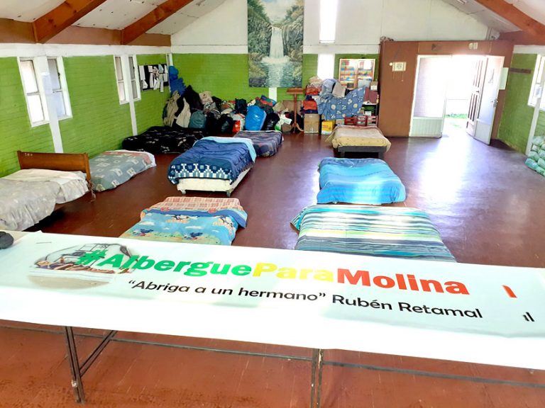 Grupo de amigos levantó un albergue en Molina