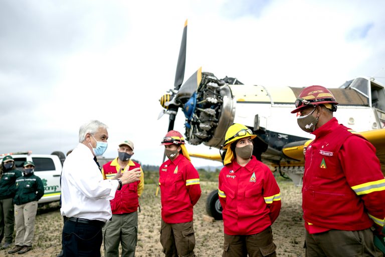 Presidente Piñera presenta Plan Nacional Contra Incendios Forestales
