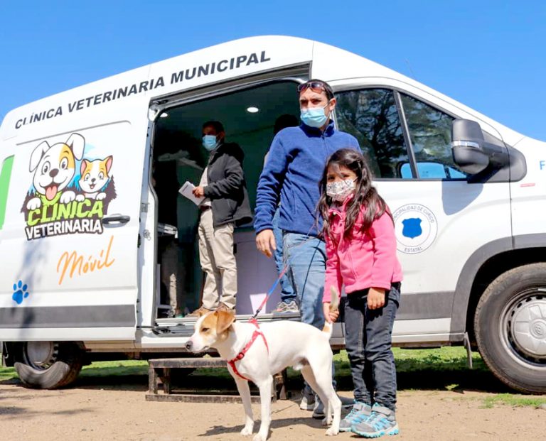 Curicanos agradecen servicios de la  Clínica Veterinaria Móvil Municipal