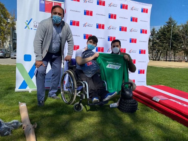 Deportista paralímpico oriundo de Hualañé recibe apoyo del IND