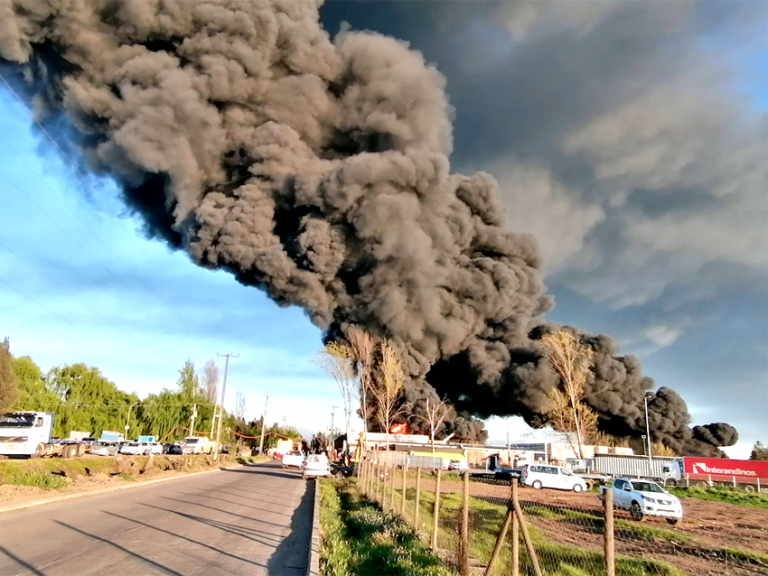 Experto se refiere a los posibles efectos tras incendio en agroindustria de Teno