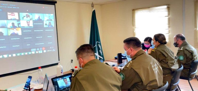 Jefa de la VII Zona de Carabineros encabezó sesión de análisis delictual