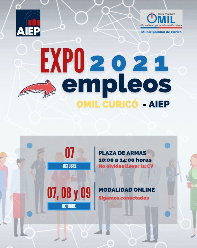 Se viene una nueva versión de la Expo Empleo 2021 Curicó