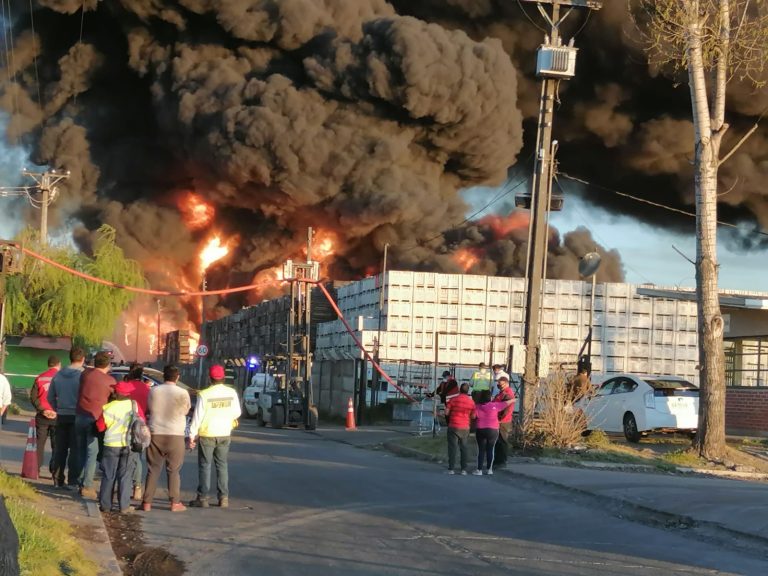 Presentan querella por megaincendio en el patio de almacenamiento de planta Agrozzi