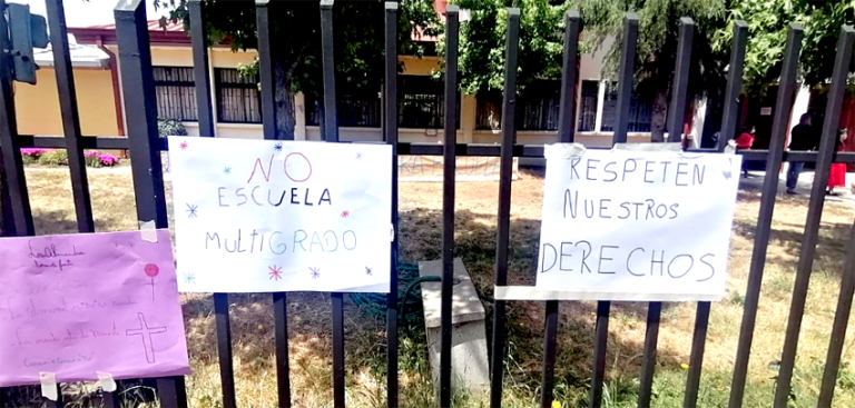 Comunidad educativa se opone a cursos multigrados