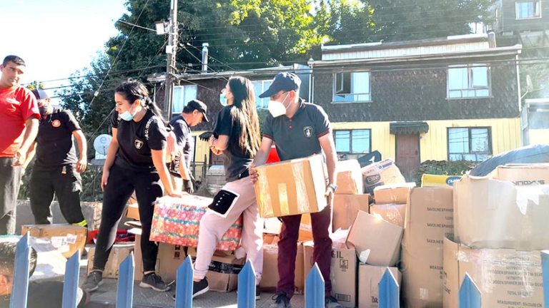 Más de 45 toneladas de ayuda fueron entregadas a víctimas de incendio en Castro