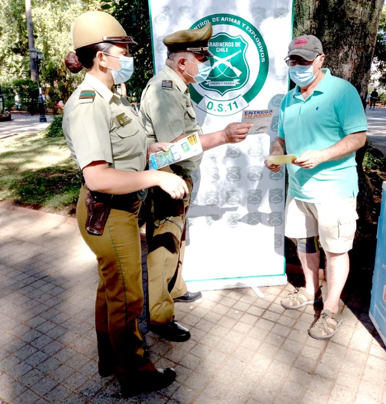 Refuerzan en Curicó difusión de campaña “Entrega tu Arma”
