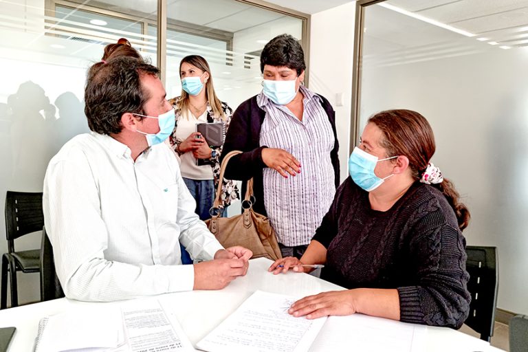 Dirigentas reconocen satisfactorio avance en evaluación de terrenos para viviendas sociales