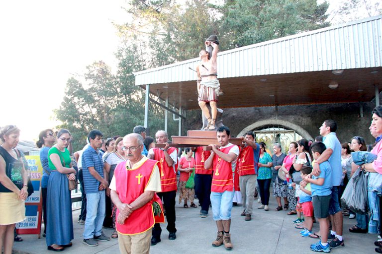 Se retoma presencialidad en fiesta de San Sebastián del santuario de Talca