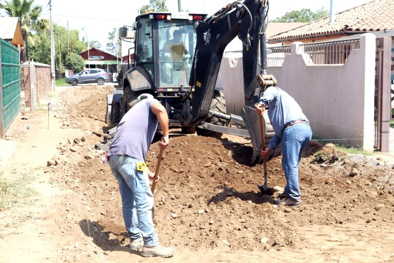 Parte pavimentación de calles, pasajes y veredas en Los Cristales