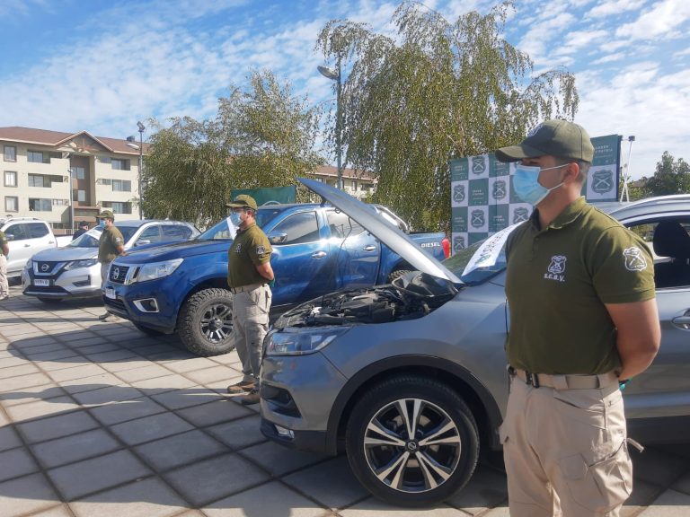 Carabineros de Talca recuperó autos robados desde la Región Metropolitana