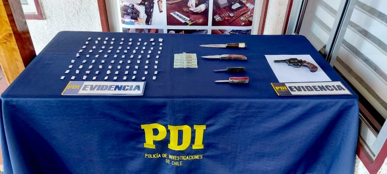 Sujeto fue detenido con droga y armas