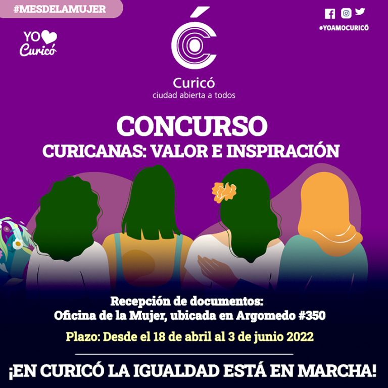 Invitan a participar en el concurso “Curicanas: Valor e Inspiración 2022”