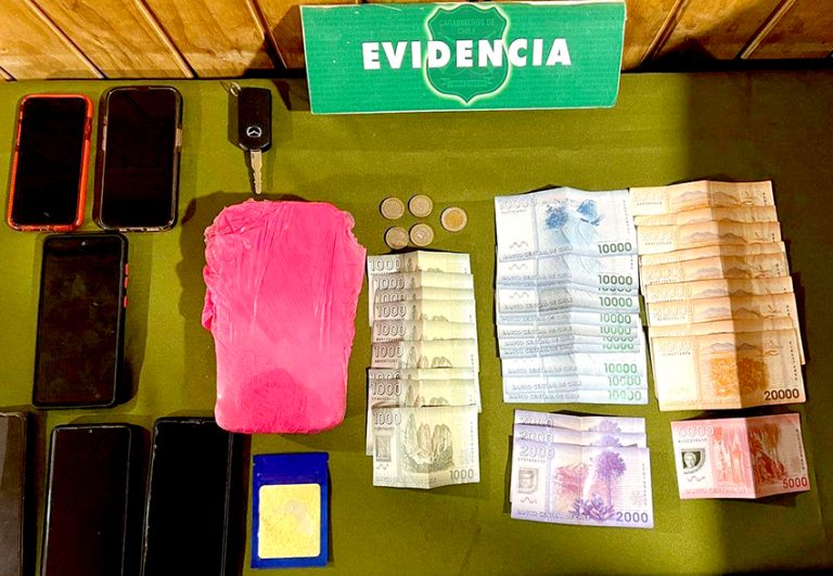 Tres detenidos por droga en control policial
