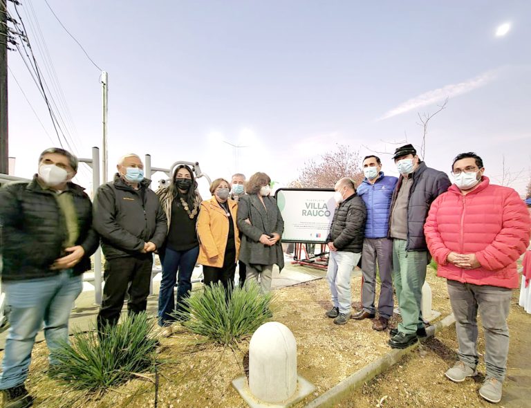 Moderna área verde inclusiva fue inaugurada en Villa Rauco