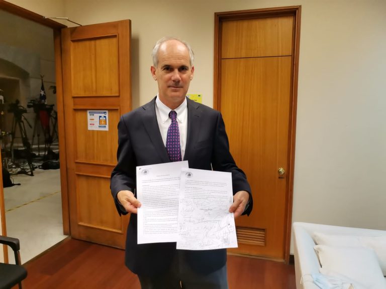 Senadores apoyan doble vía San Javier-Constitución