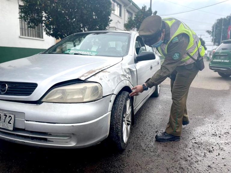 Detenido por transitar en auto robado