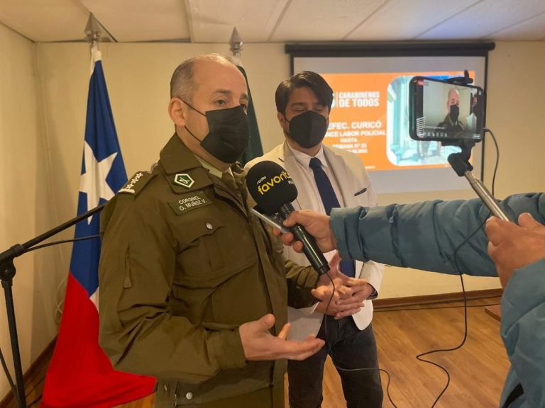 Más de 30 bandas delictuales se han desarticulado en la provincia de Curicó
