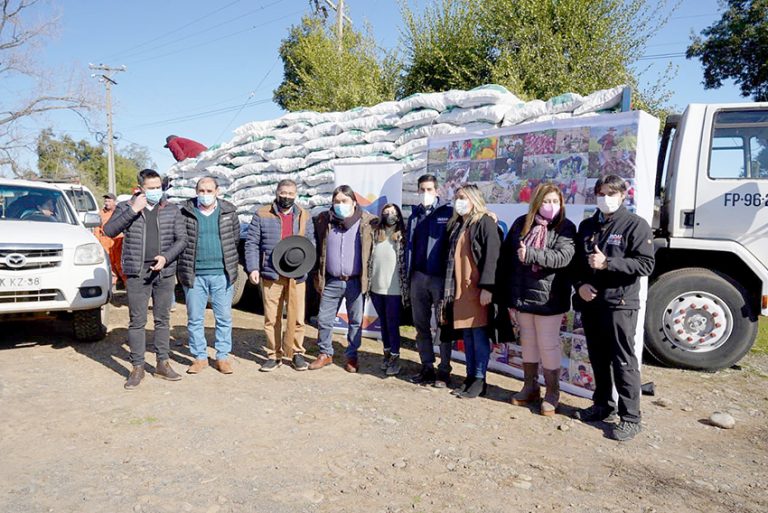 Entregan ayuda a ganaderos afectados por las nevazones y lluvia en el Maule