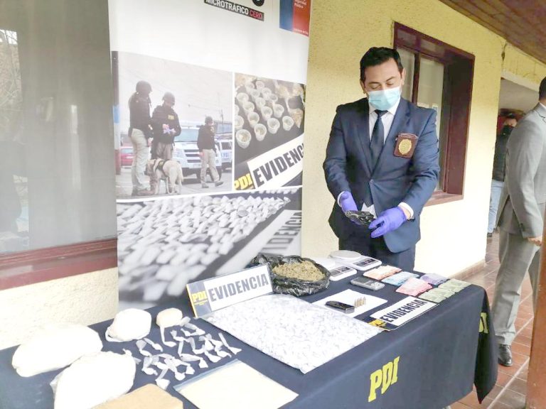 Desarticulan puntos de venta de droga en el sector surponiente de Curicó