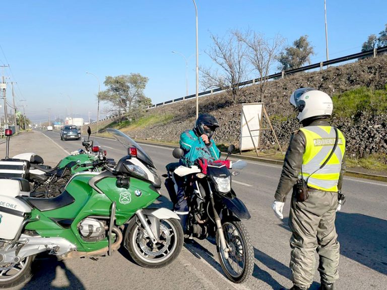 Más de 40 motocicletas fueron retiradas de circulación tras intensa fiscalización