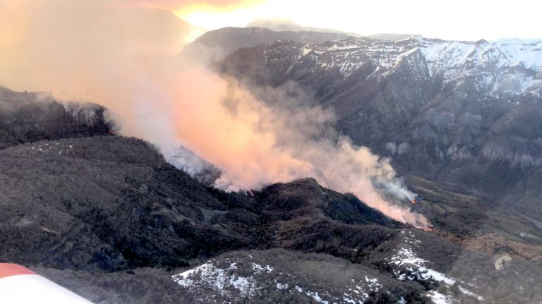 Logran poder controlar incendio forestal en cordillera de Molina