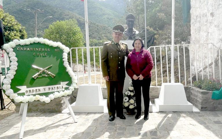 Carabineros rindió homenaje a mártir fallecido en ataque al Retén Los Queñes