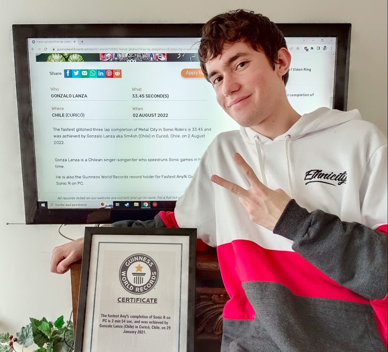 La historia del joven curicano con dos récords Guinness