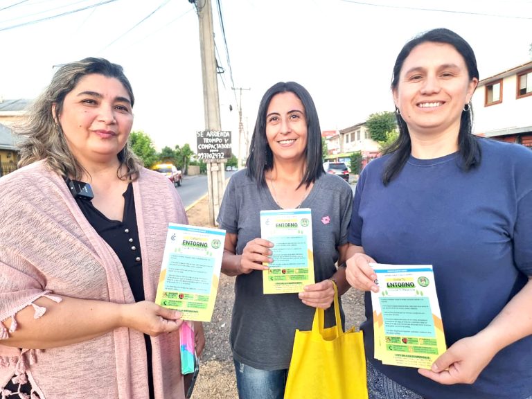 Con “puerta a puerta” buscan proteger bandejón  central y evitar que se convierta en microbasural