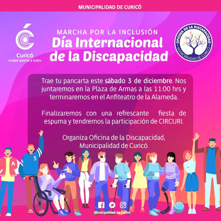 Curicó conmemorará el día  Internacional de la discapacidad