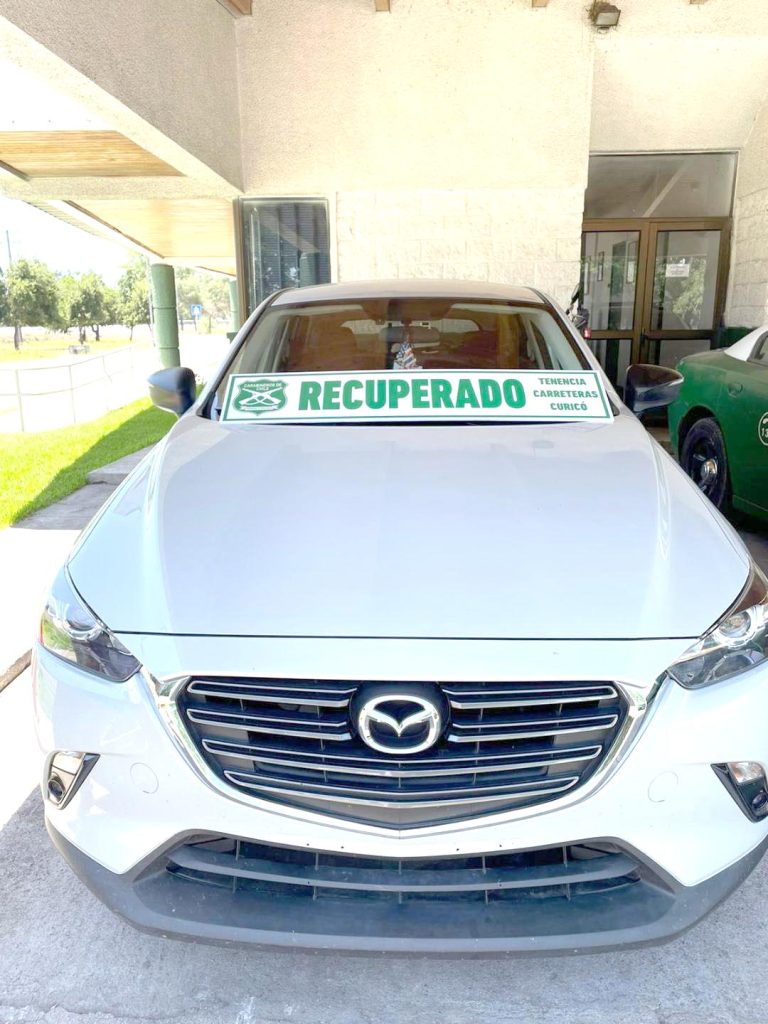 Sujeto fue detenido por receptación de auto y ocultamiento de patentes