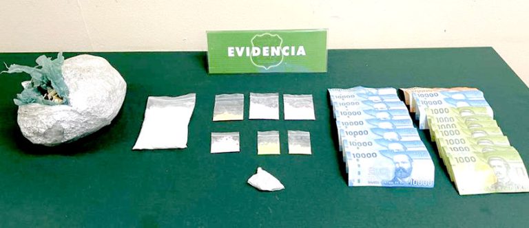 Decomisan diversas drogas a la altura del Peaje Quinta