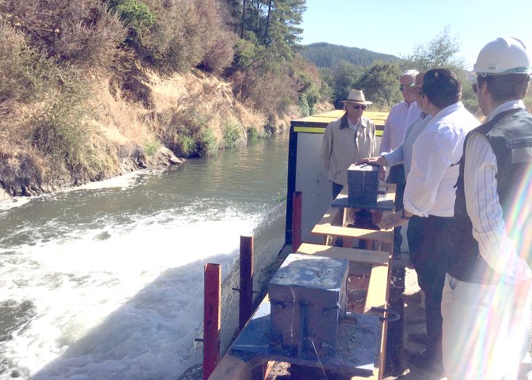 Regantes ponen en marcha planta elevadora para suministrar más agua al canal Pencahue