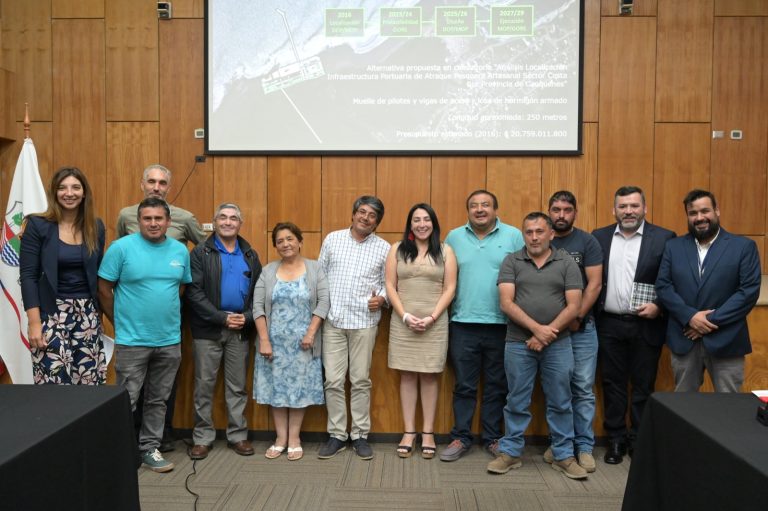 Financiarán estudios para  Instalar muelle en curanipe