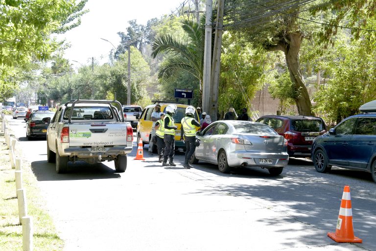 Inspectores de Tránsito intensifican controles y fiscalización de vehículos