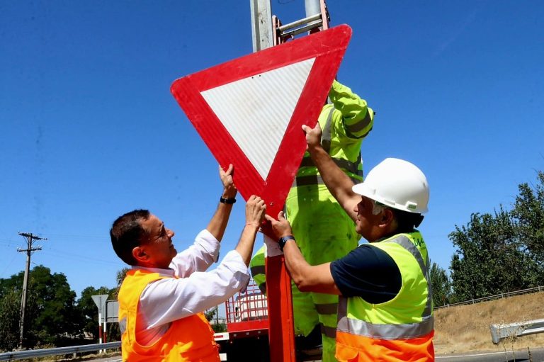 Concretan modificación de disco Pare por un Ceda Al Paso