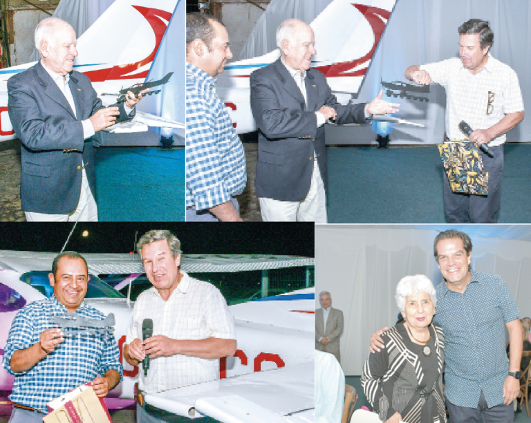 Club Aéreo de Curicó brindó reconocimiento a tres de sus socios de mayor antigüedad que dejaron de volar