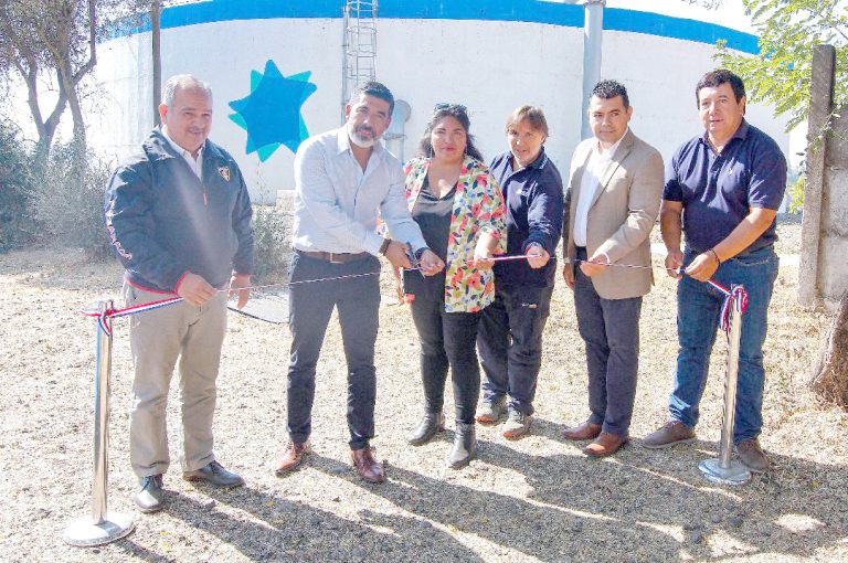 Inauguran importante estanque de agua potable